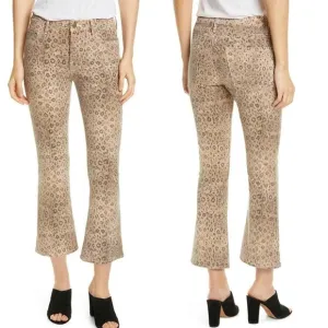 FRAME Le Crop Mini Boot Python Jeans Size 25