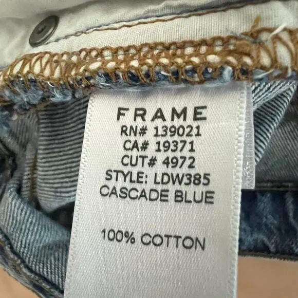 Frame Le Drew Bootcut Jeans in Cascade Blue