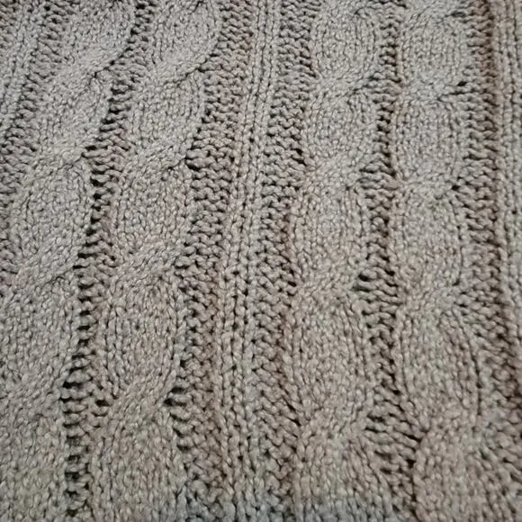 Free People Easy Cable Knit Brown Oversized Sweater Size S