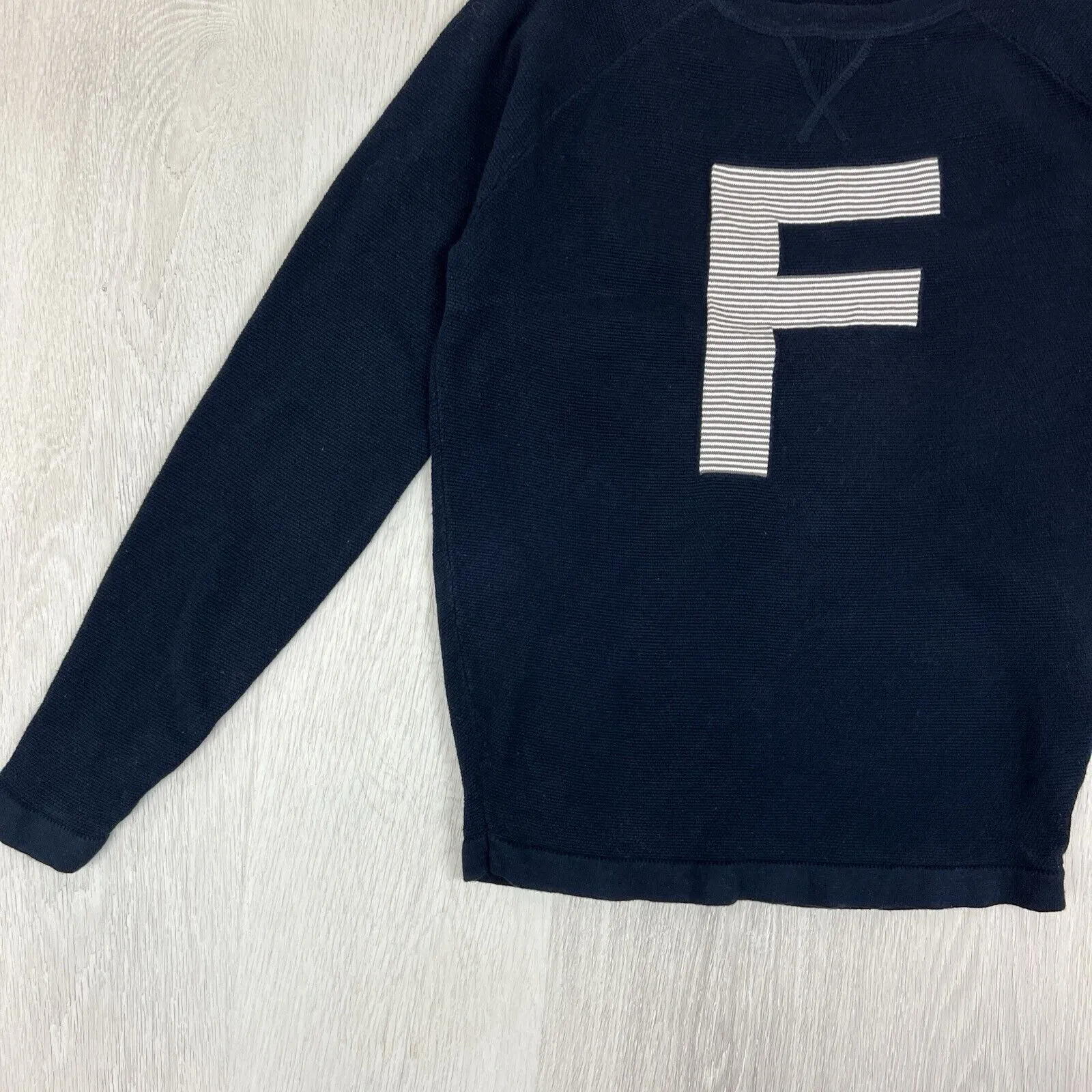 French Connection Womens Knitted Navy Blue Sweater Size Small