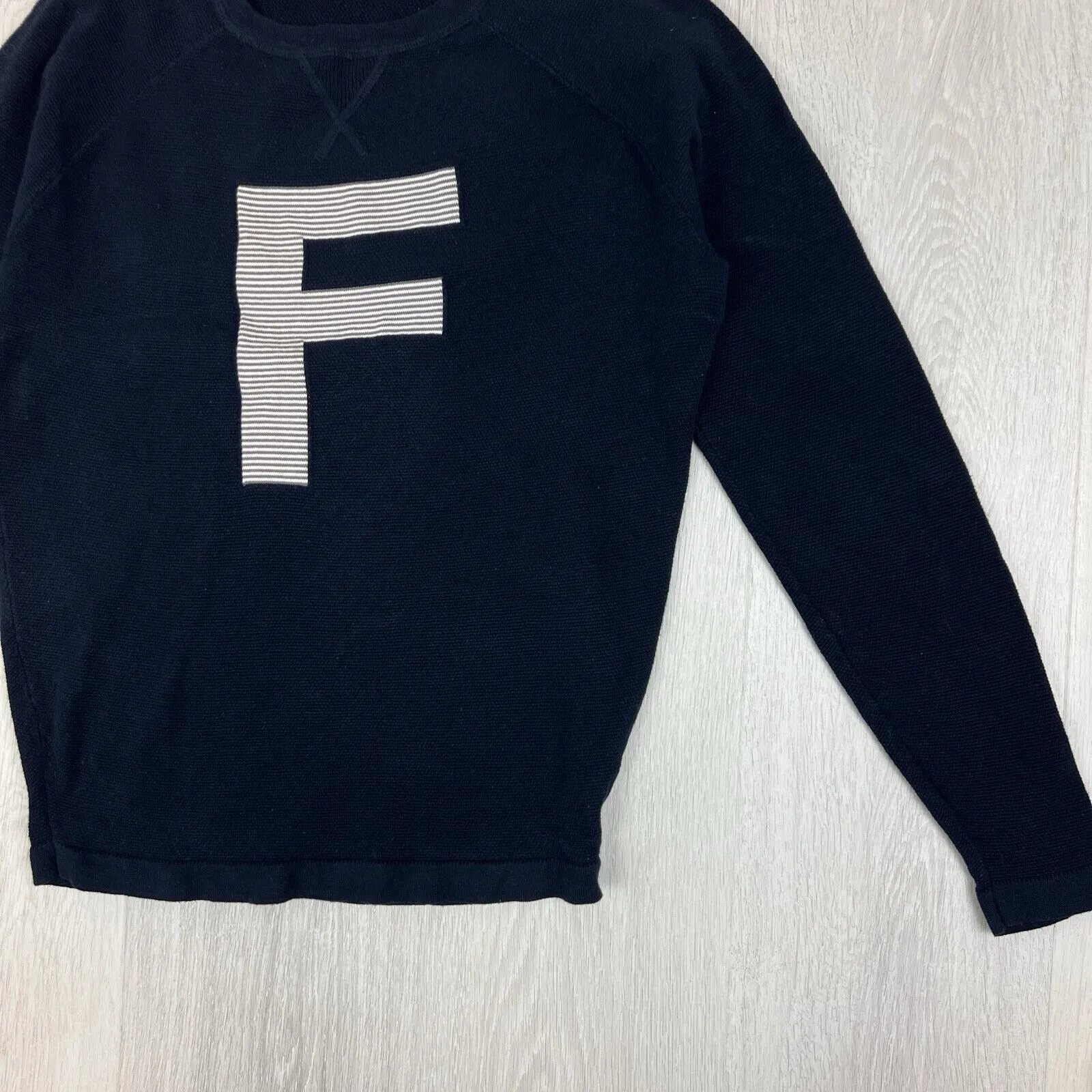 French Connection Womens Knitted Navy Blue Sweater Size Small