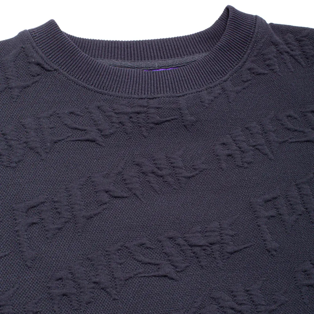 Fucking Awesome Jacquard Logo Crewneck Sweater Black