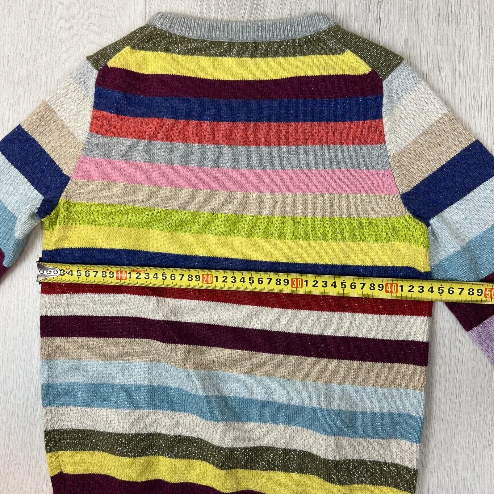 GAP Womens Stripped Metallic Knitted Jumper Size Small