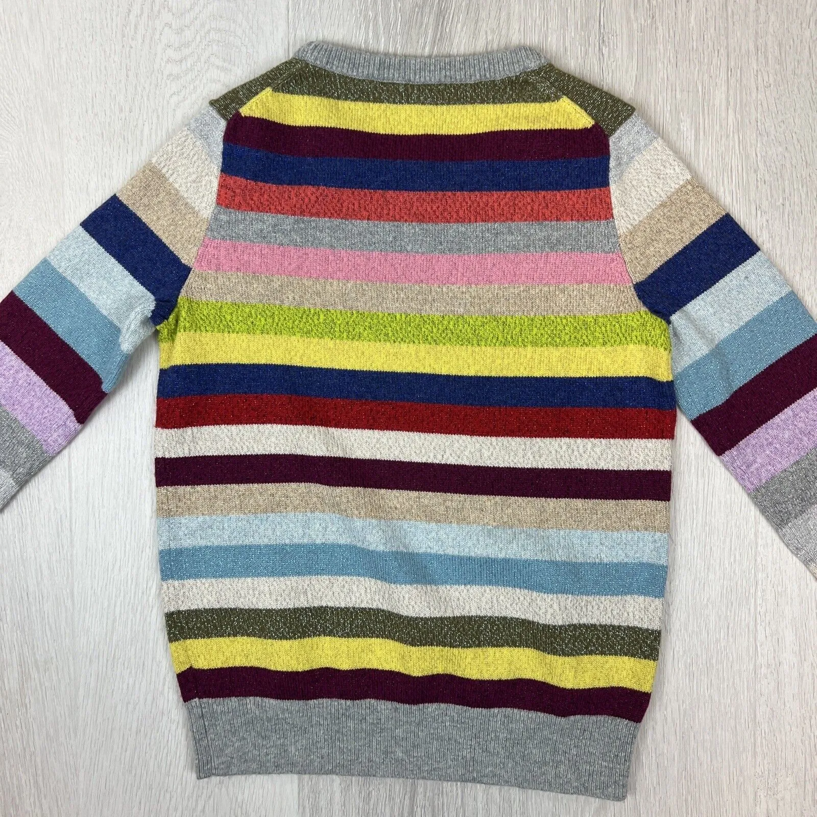 GAP Womens Stripped Metallic Knitted Jumper Size Small
