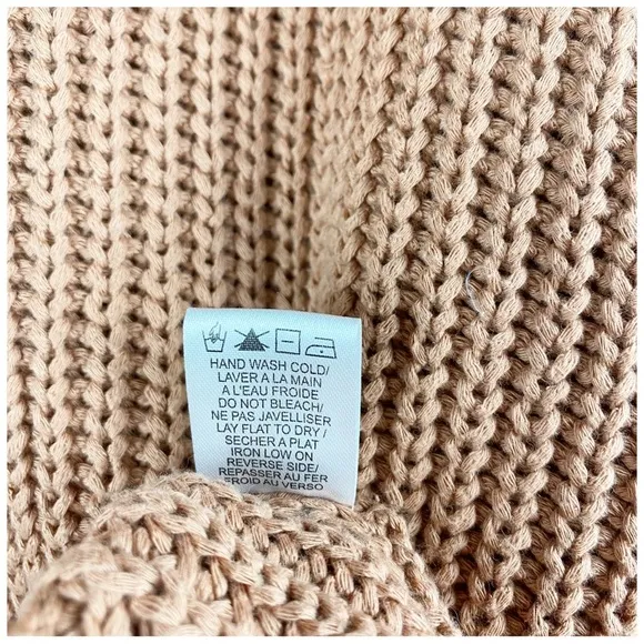 Gentle Fawn Arizona Chunky V-Neck Sweater in Clay Size XL