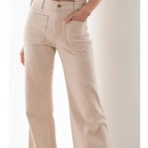 Gigi Drill Jean Beige