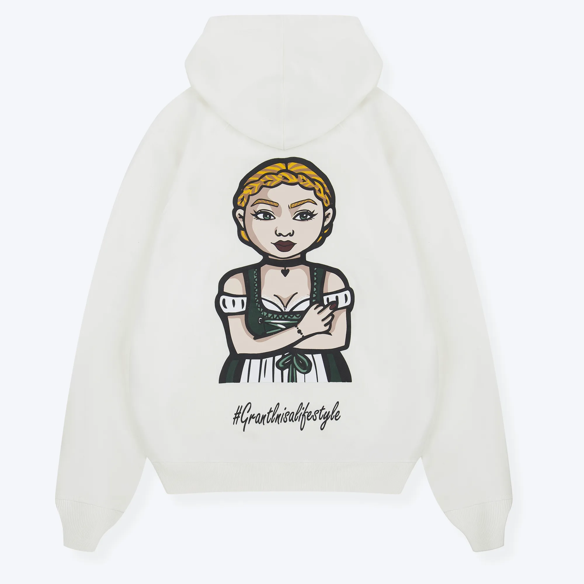Grantlerin Backprint Oversized Hoodie