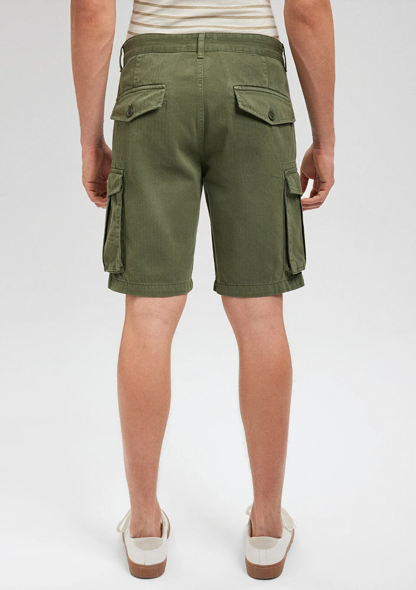 Green Cargo Shorts