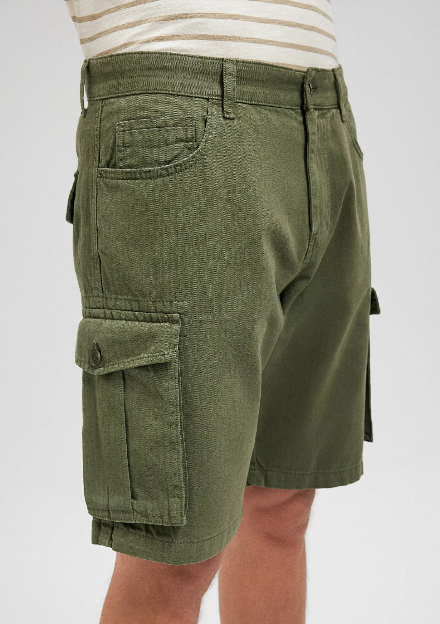Green Cargo Shorts