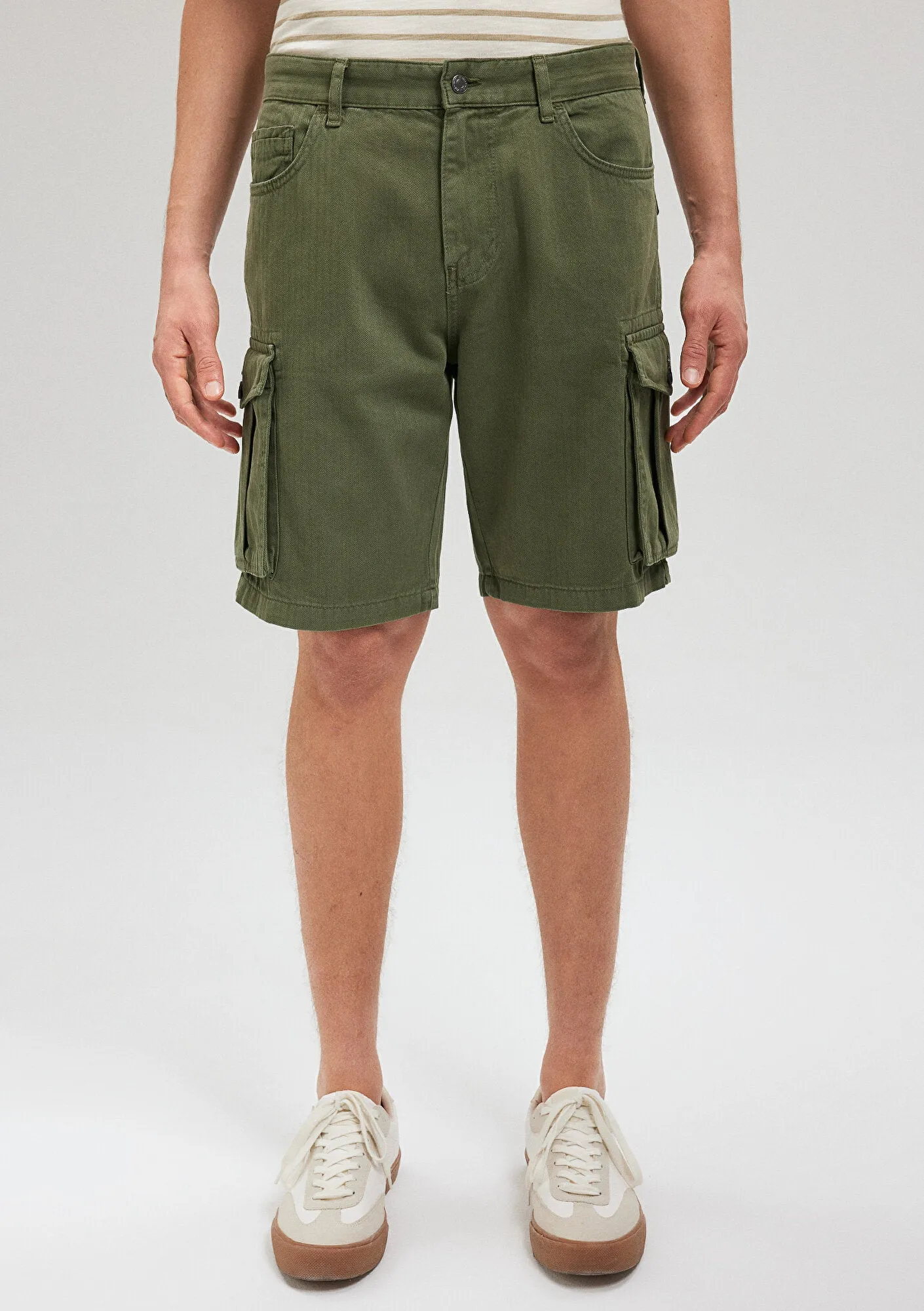 Green Cargo Shorts