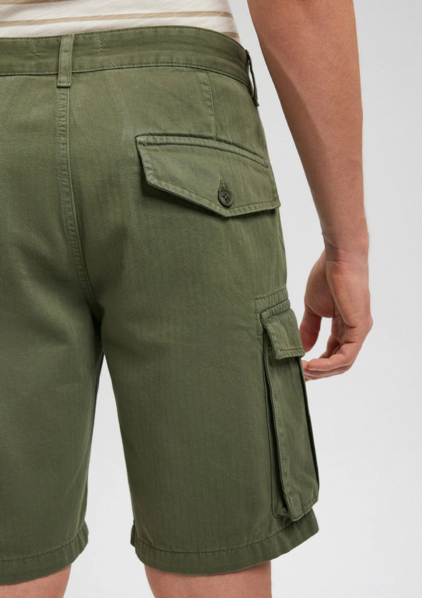 Green Cargo Shorts
