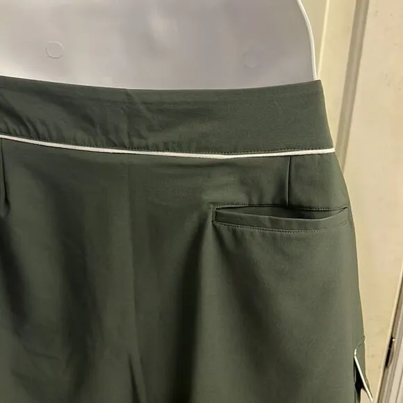 Greg Norman Olive Green Women’s Pull-on Golf Skort with Built-in Shorts- Size 12