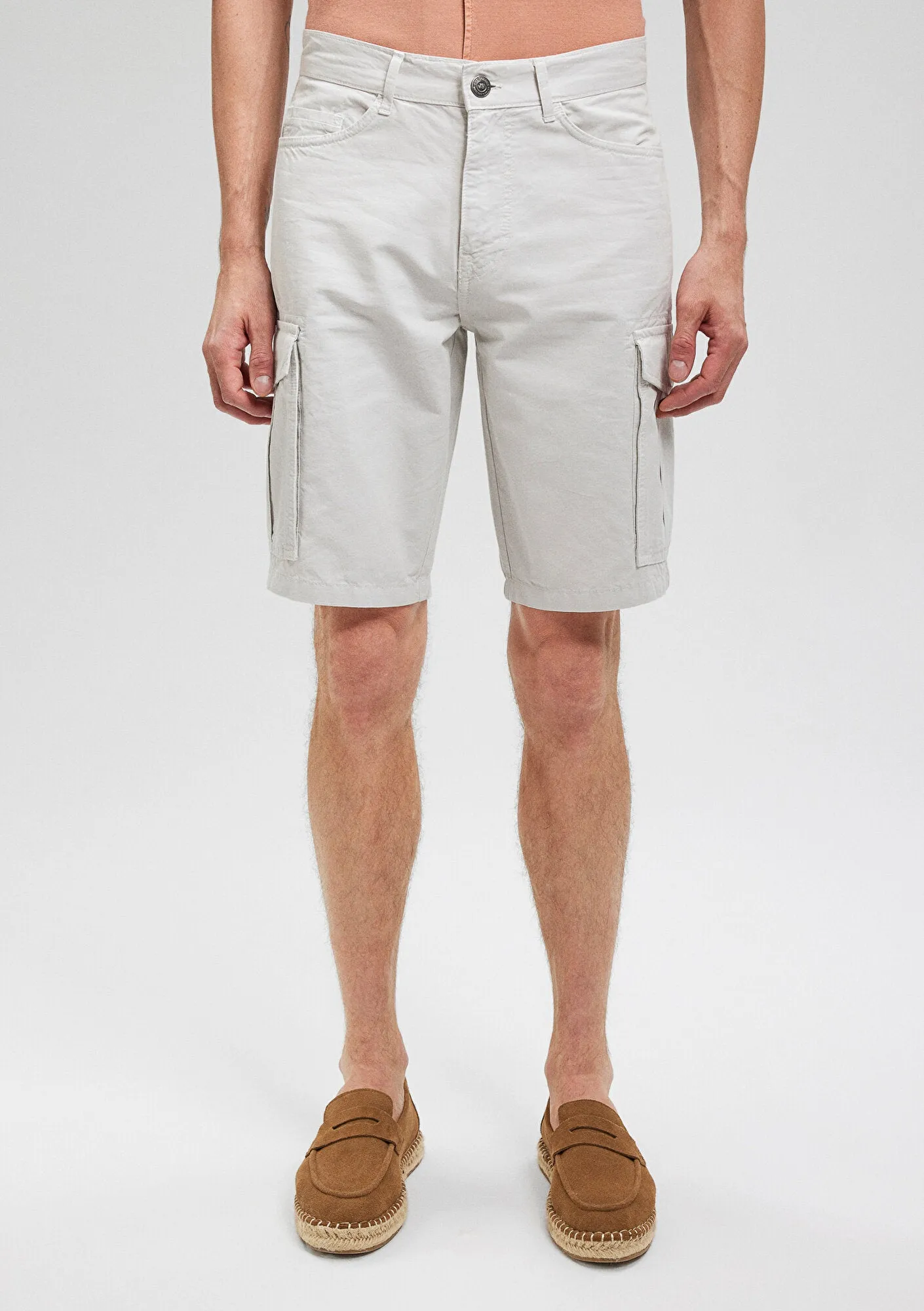 Grey Cargo Shorts