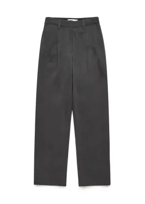 Grey Pleated Trousers