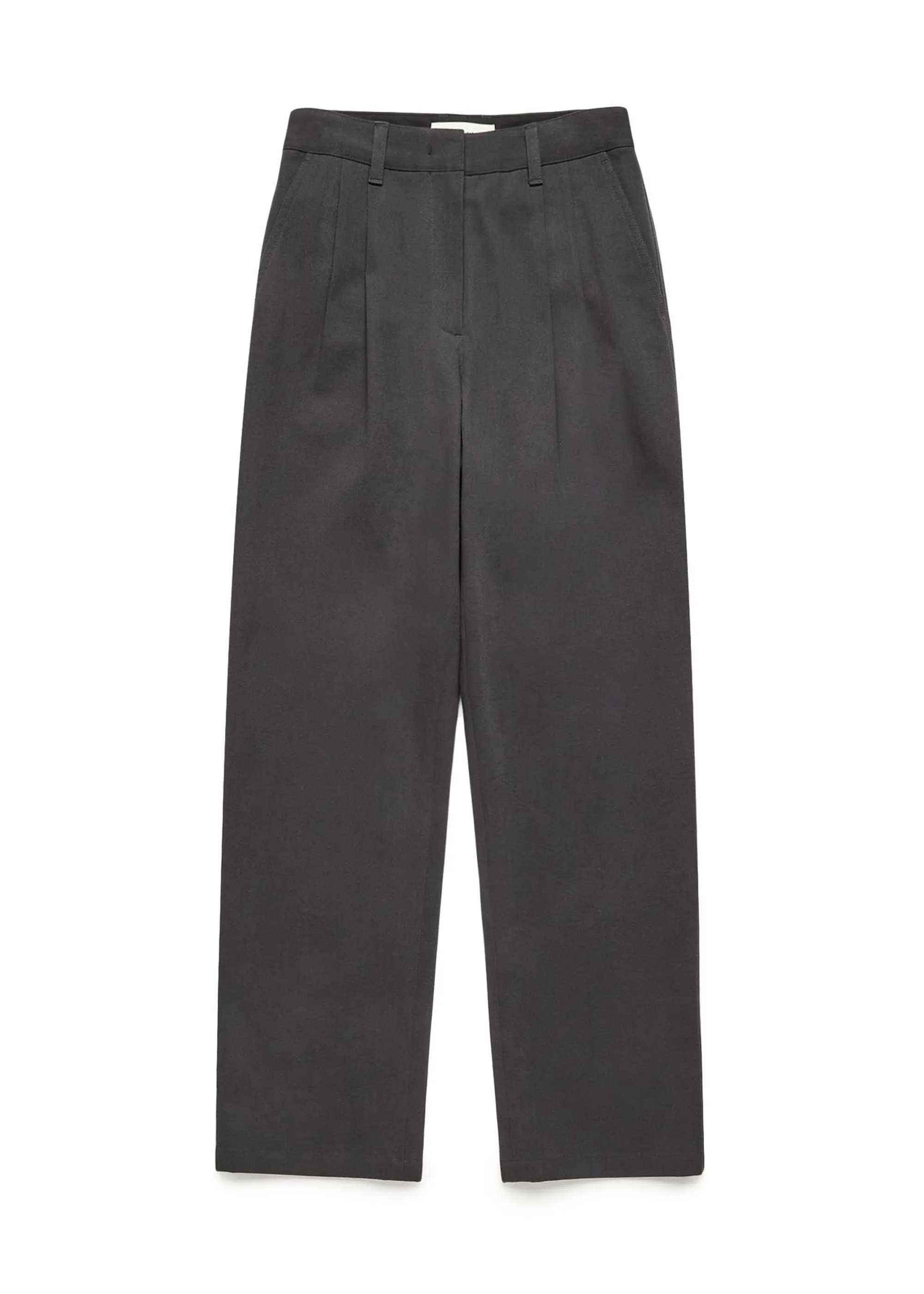 Grey Pleated Trousers