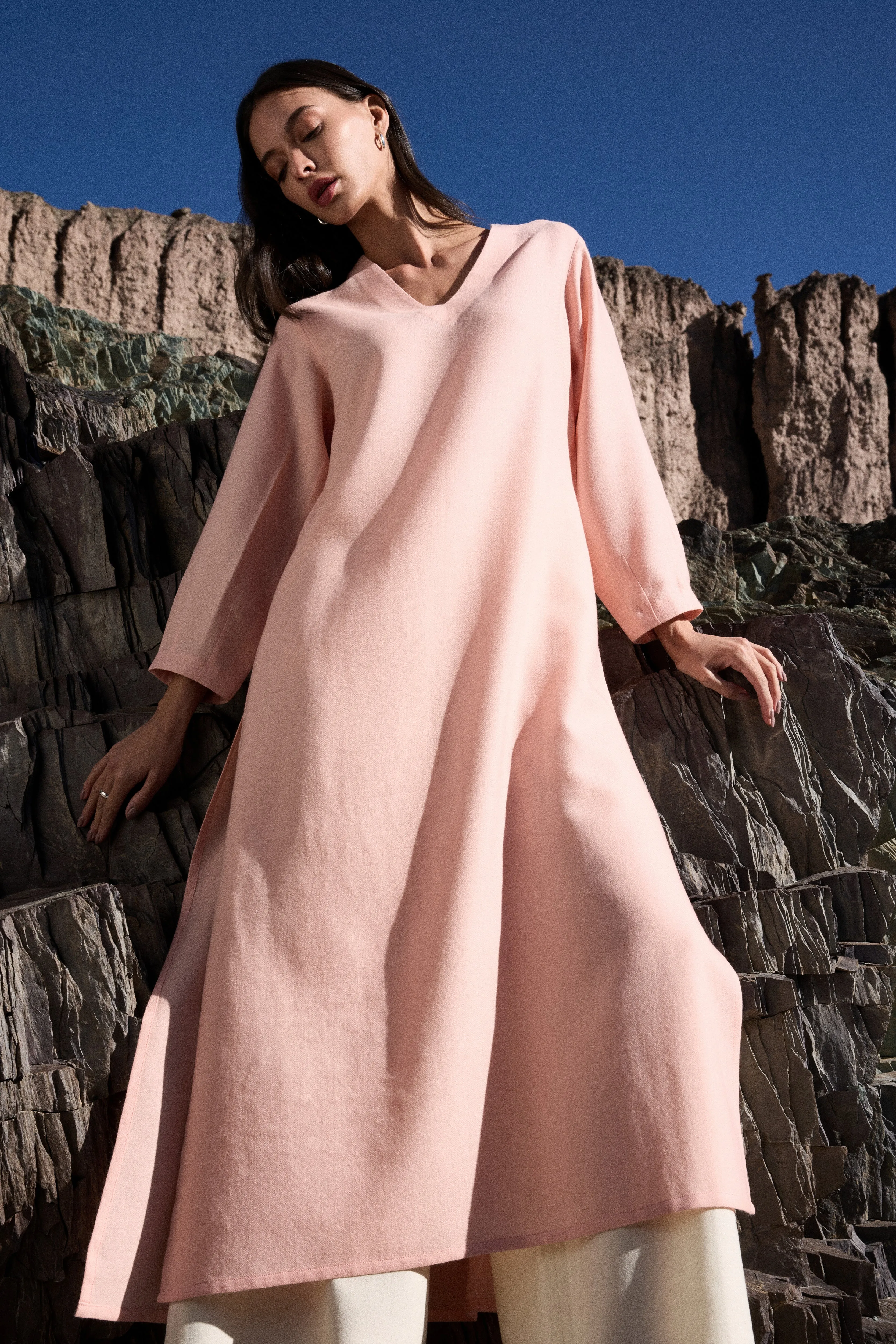 Hanle Woollen Top (Dusty Pink)