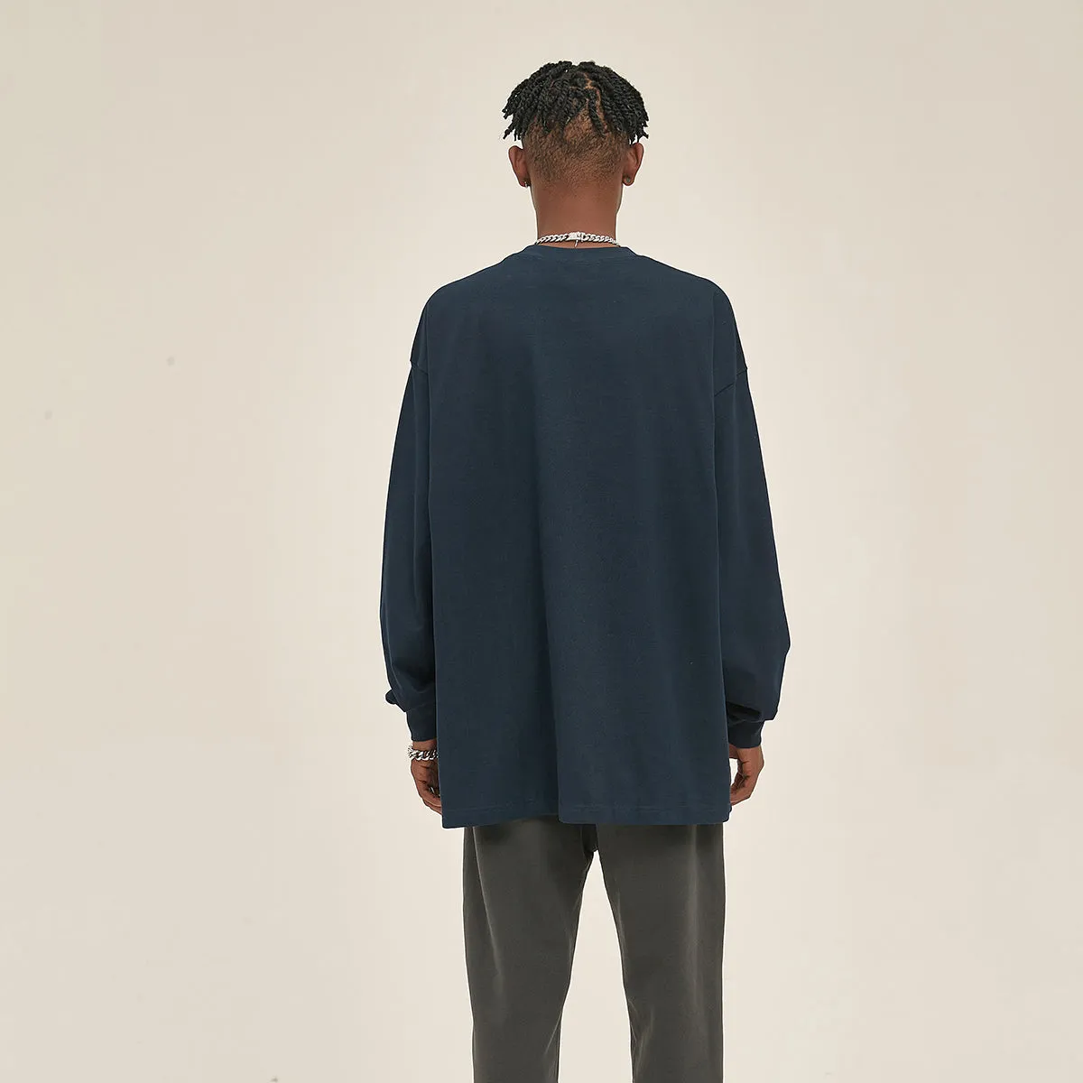 Heavyweight Plain Long Sleeve Tee