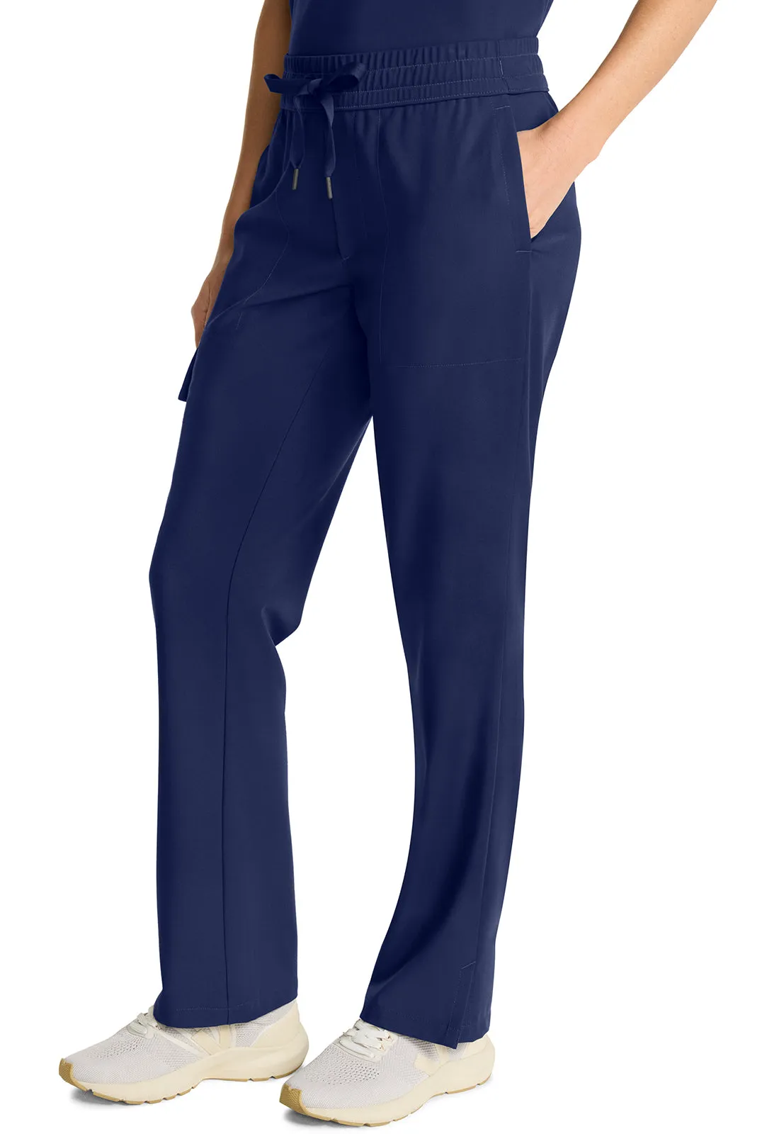 HH Quest HH153 Mid Rise Drawstring Straight Leg Pants Navy