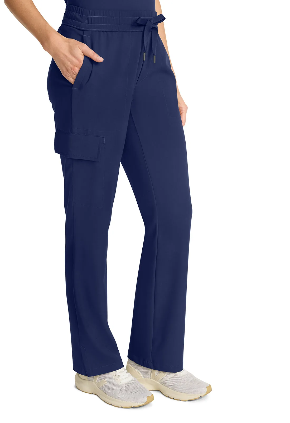 HH Quest HH153 Mid Rise Drawstring Straight Leg Pants Navy