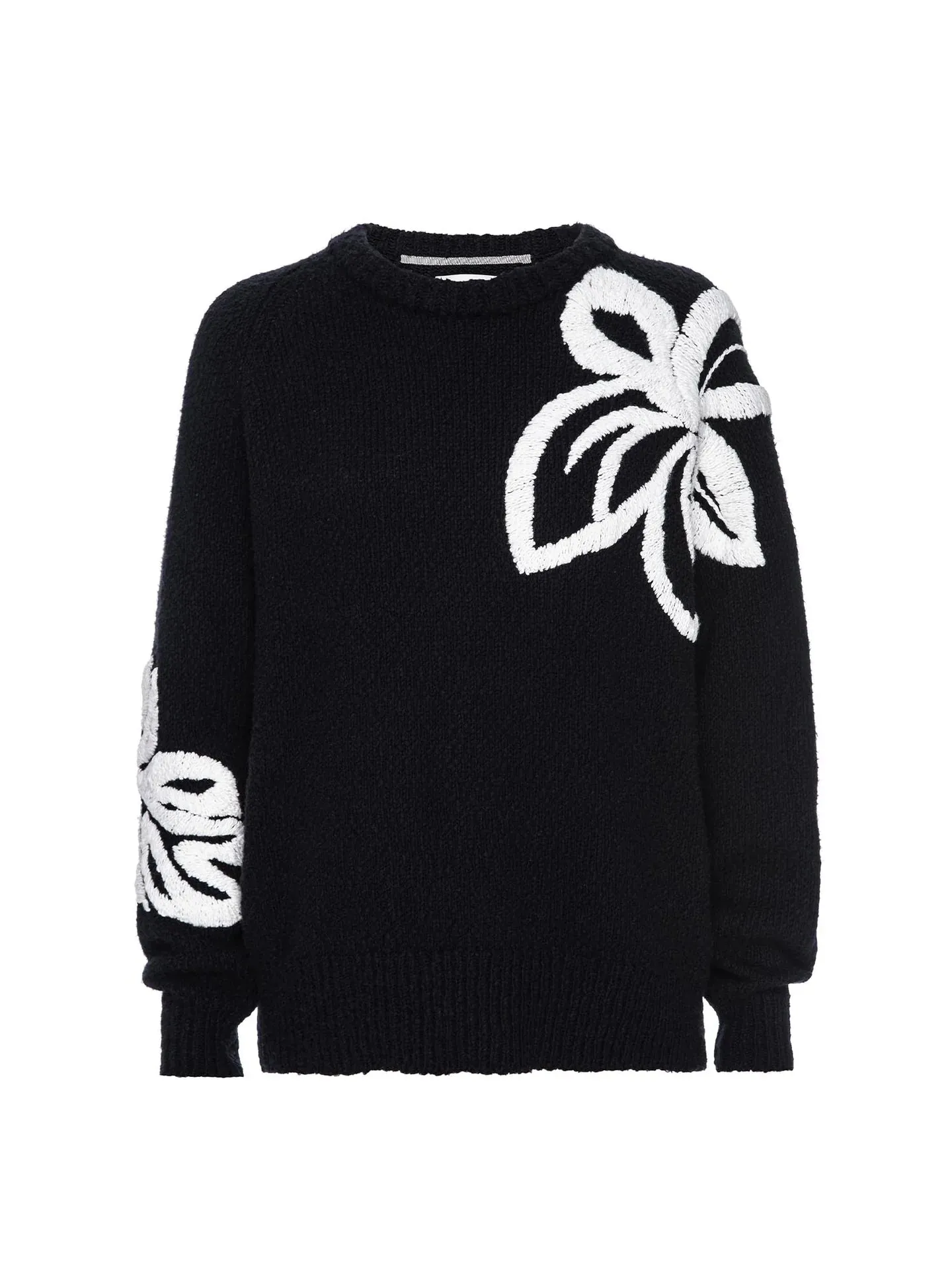 Hibiscus Embroidered Sweater