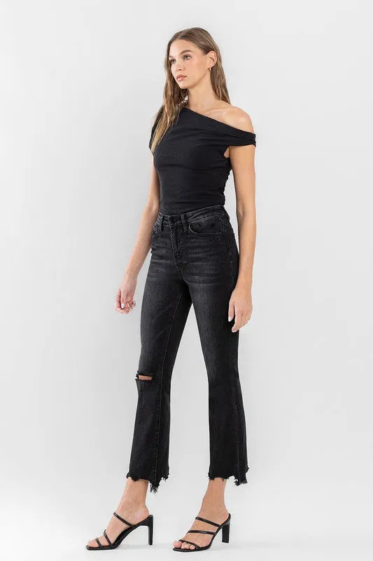 HIGH RISE ANKLE BOOTCUT JEANS