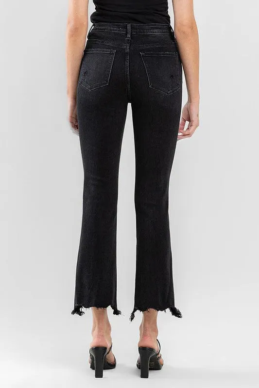 HIGH RISE ANKLE BOOTCUT JEANS