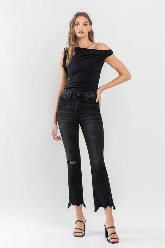 HIGH RISE ANKLE BOOTCUT JEANS