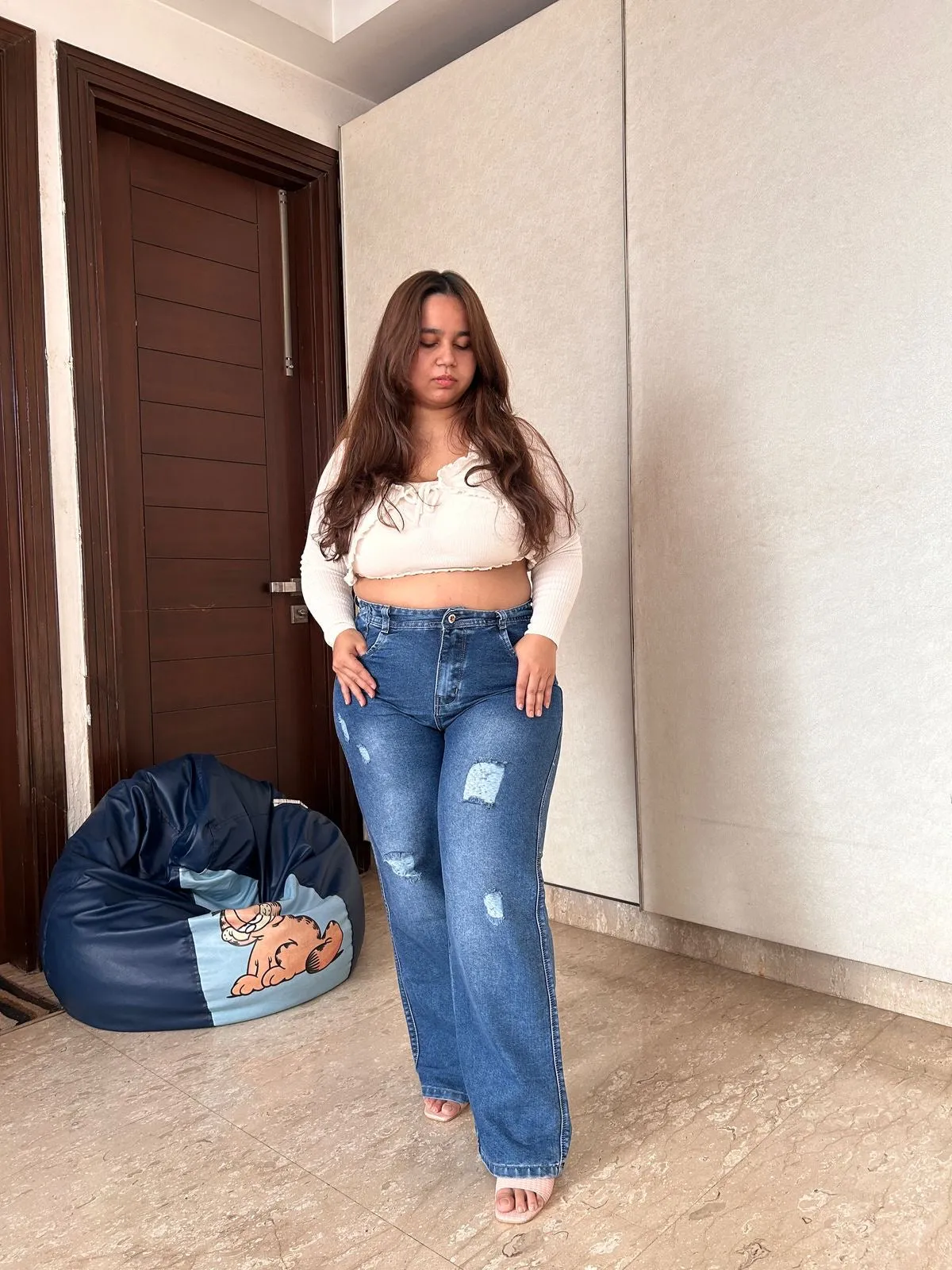 Highwaisted Ripped jeans