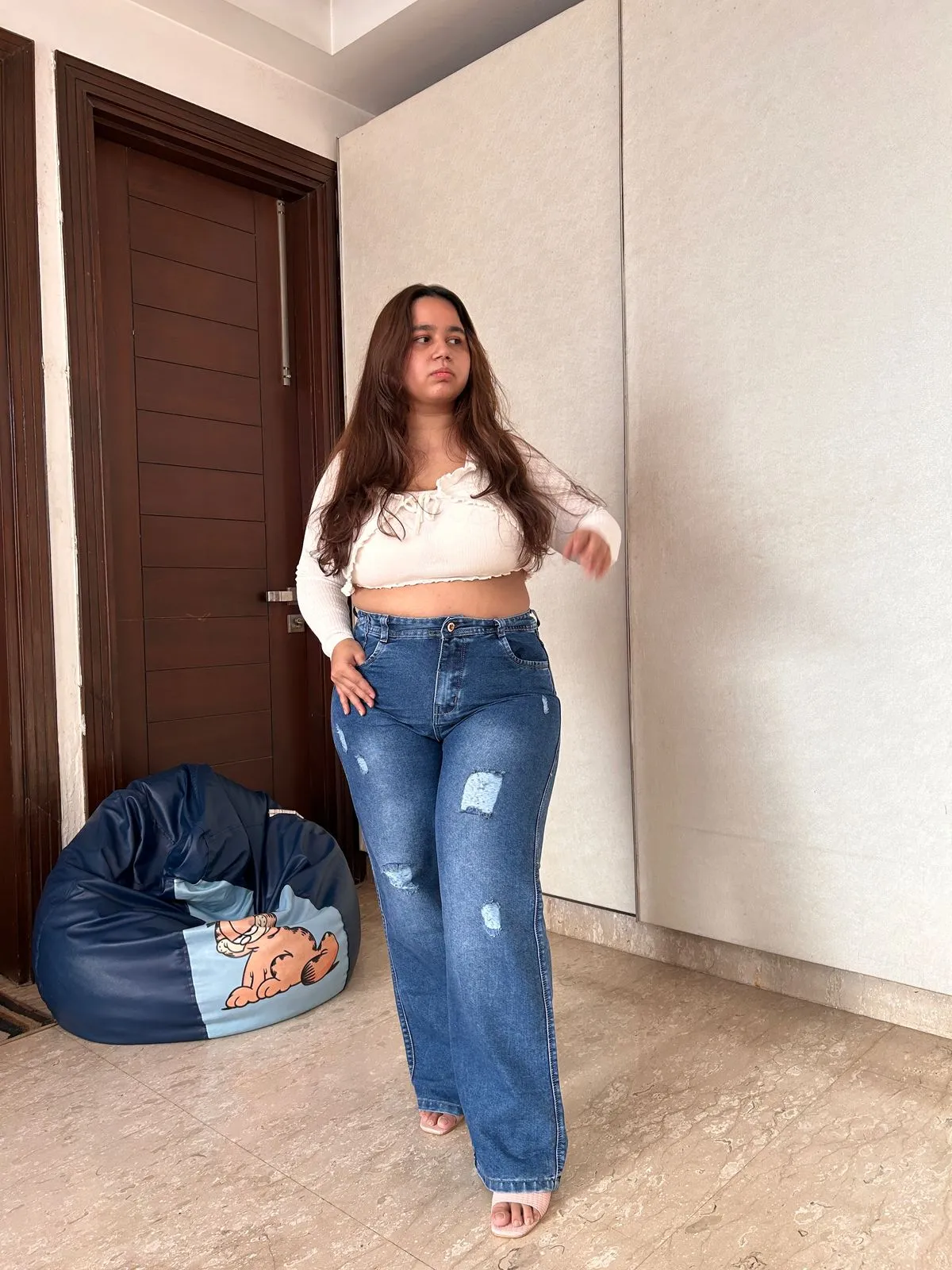 Highwaisted Ripped jeans