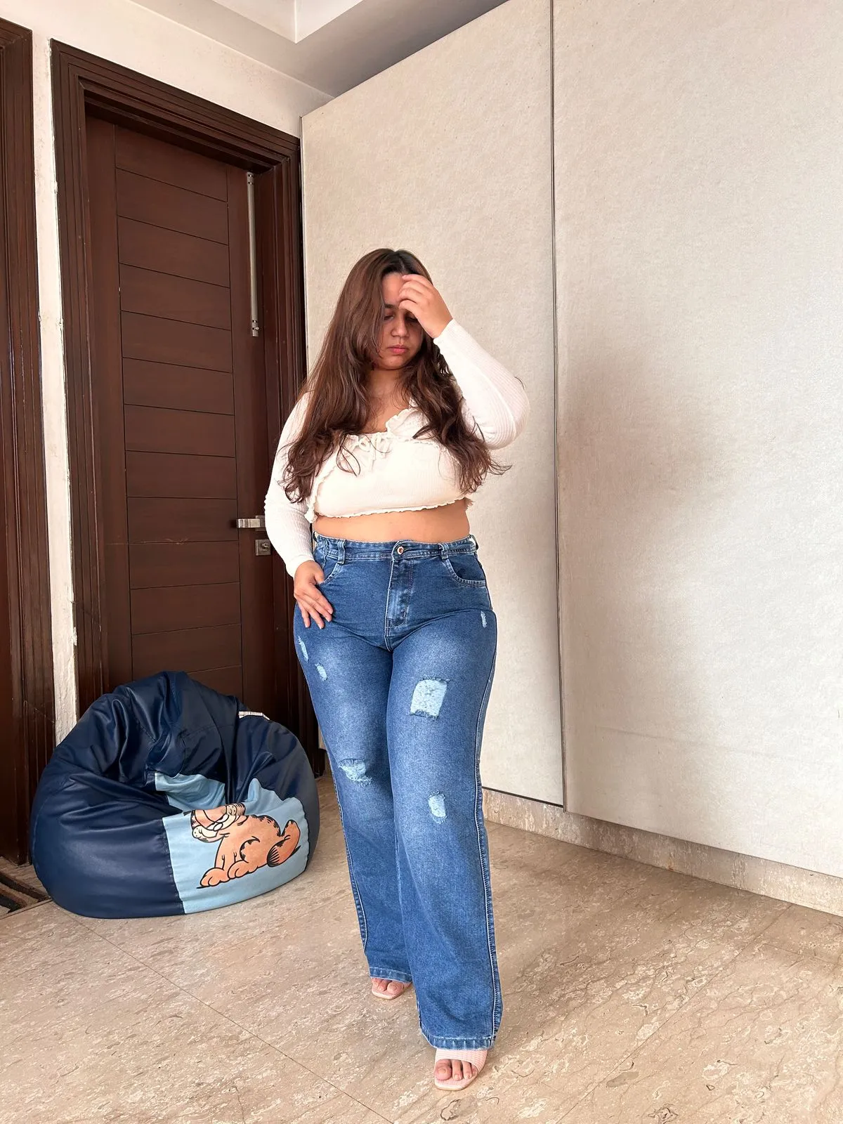 Highwaisted Ripped jeans