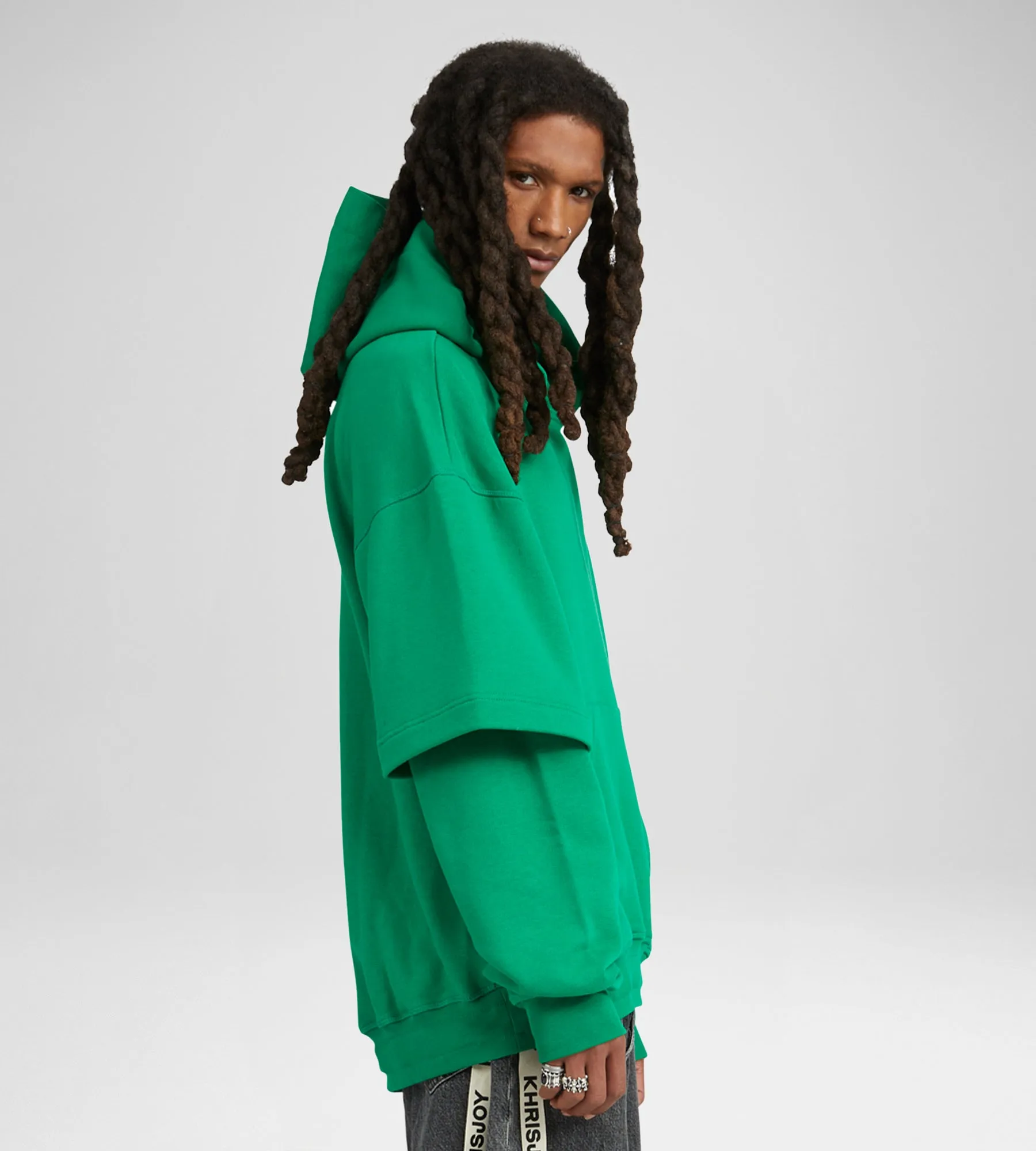 HOODIE FLEECE DOUBLE SLEEVES