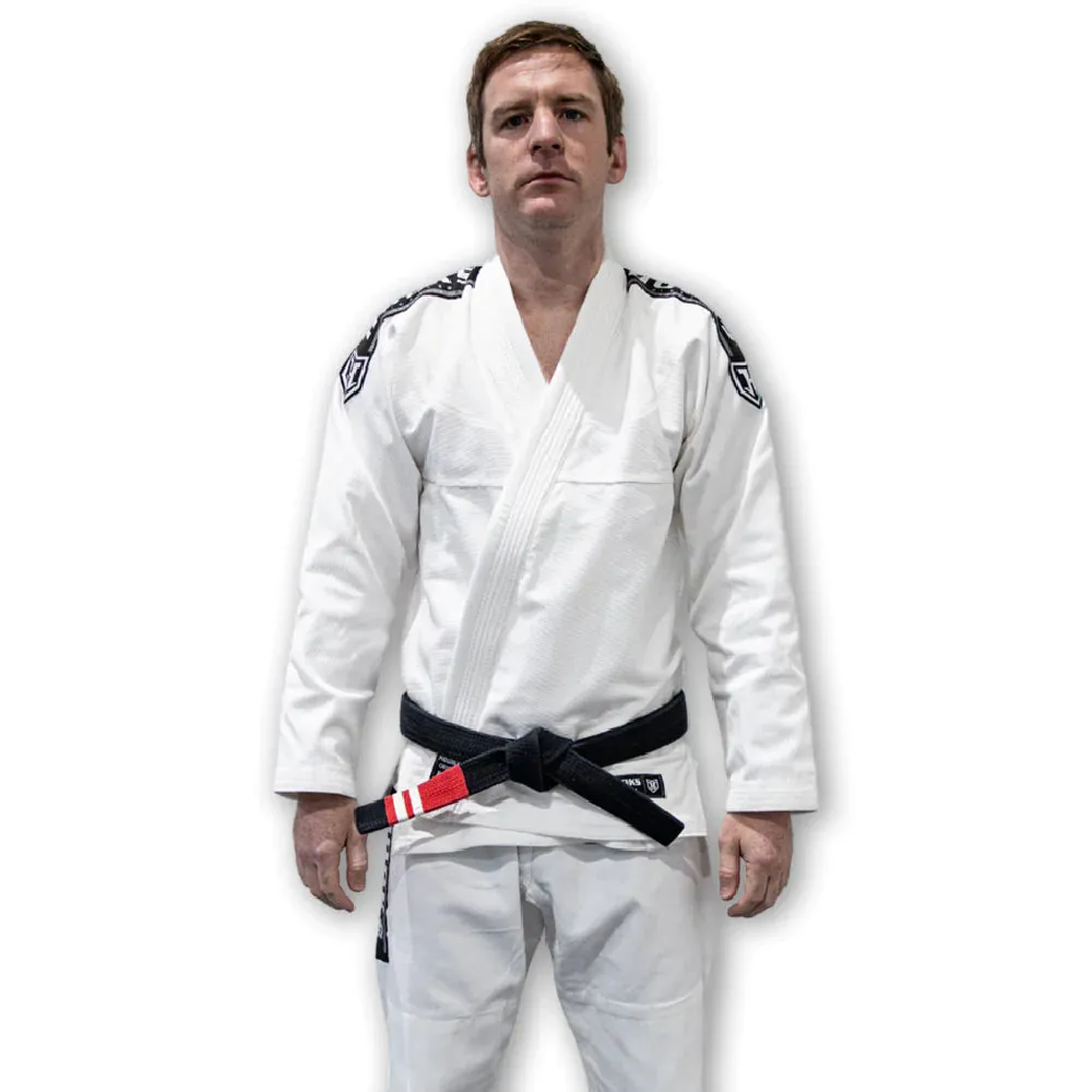 Hooks BJJ GI - Origin - White with White Belt