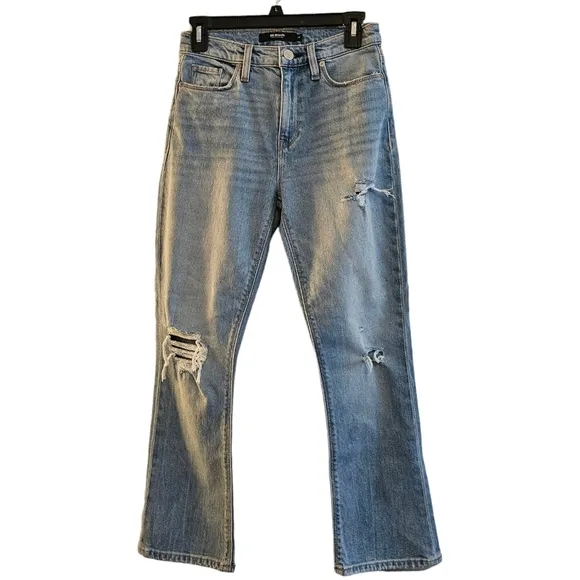 Hudson Los Angeles Holly High Rise Crop Bootcut Blue Jeans 25 NWT