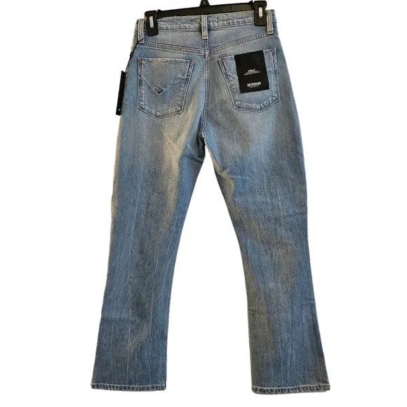 Hudson Los Angeles Holly High Rise Crop Bootcut Blue Jeans 25 NWT