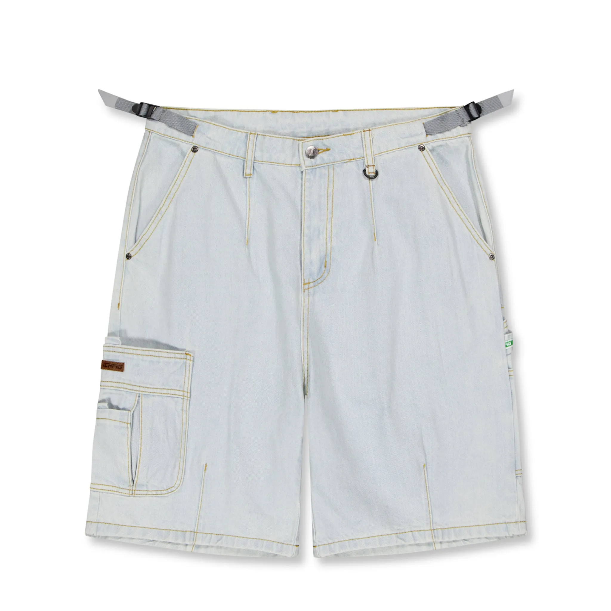 Ichpig Denim Utility Shorts Light Washed