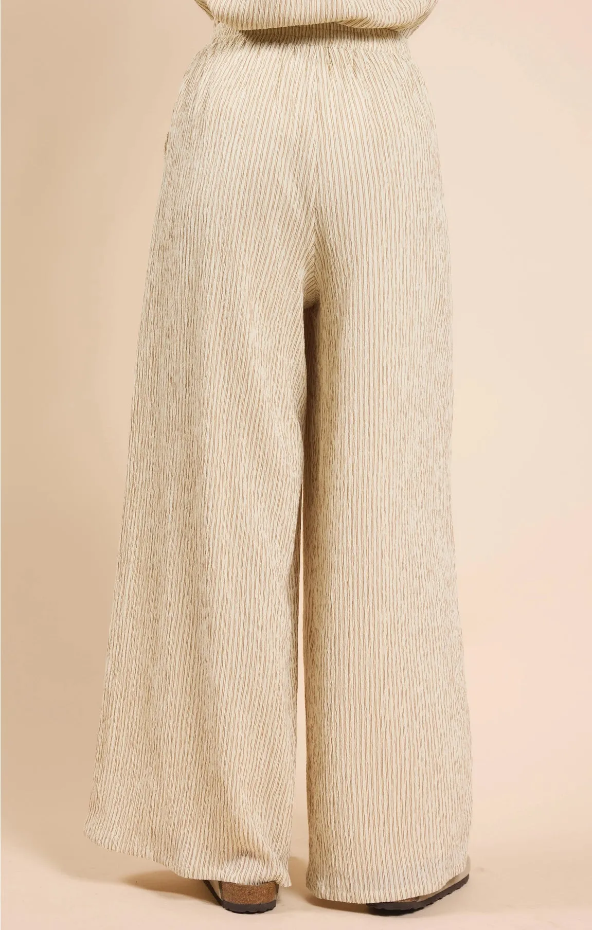 In The Clouds Striped Wide Leg Pants