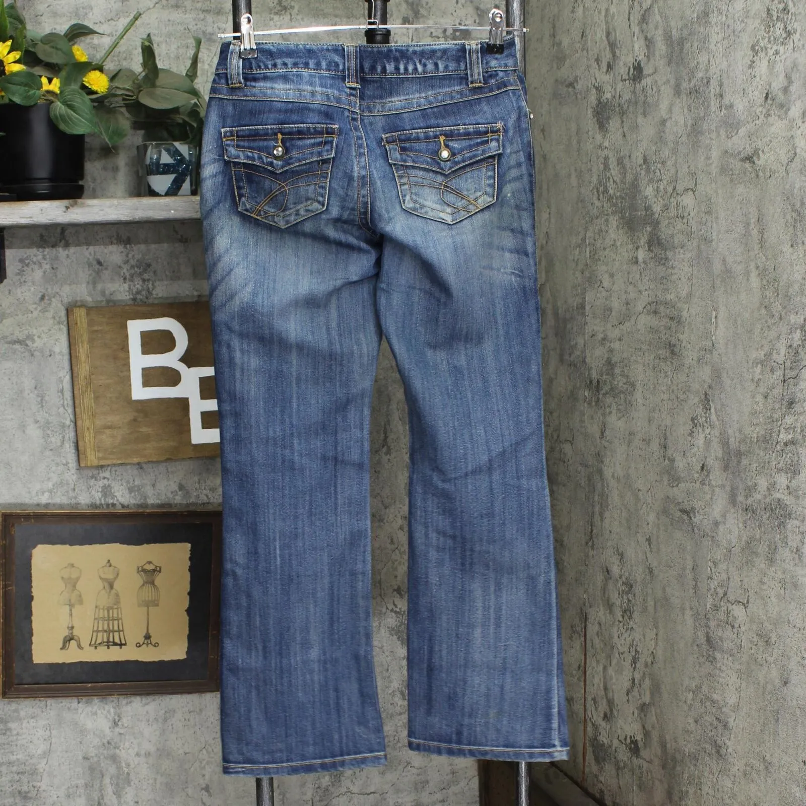 INC Womens Denim Curvy Fit Bootcut Jeans 1672211a6b3987 Blue 2
