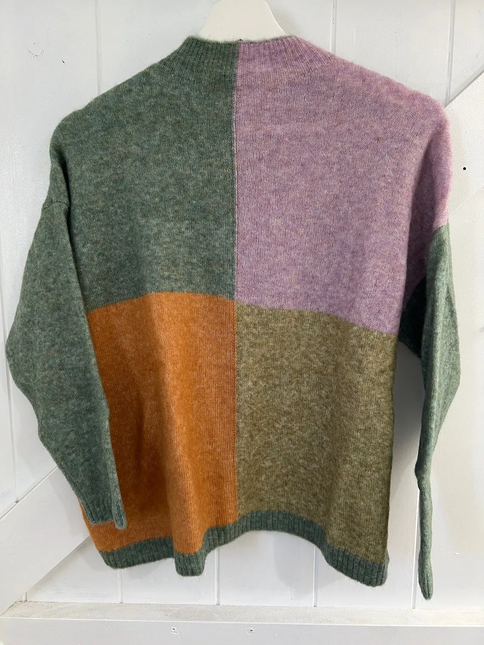 Indi & Cold Perkins Four Square Alpaca Wool Neck Knit