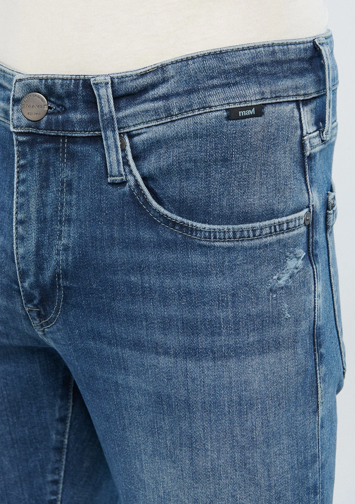 James Mid Used Ripped Mavi Premium Jean Pants