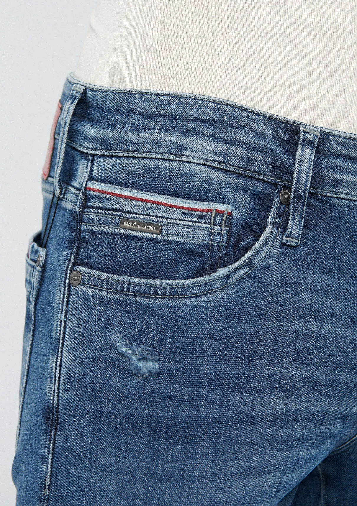 James Mid Used Ripped Mavi Premium Jean Pants