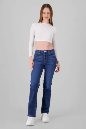 Jeans bootcut slit