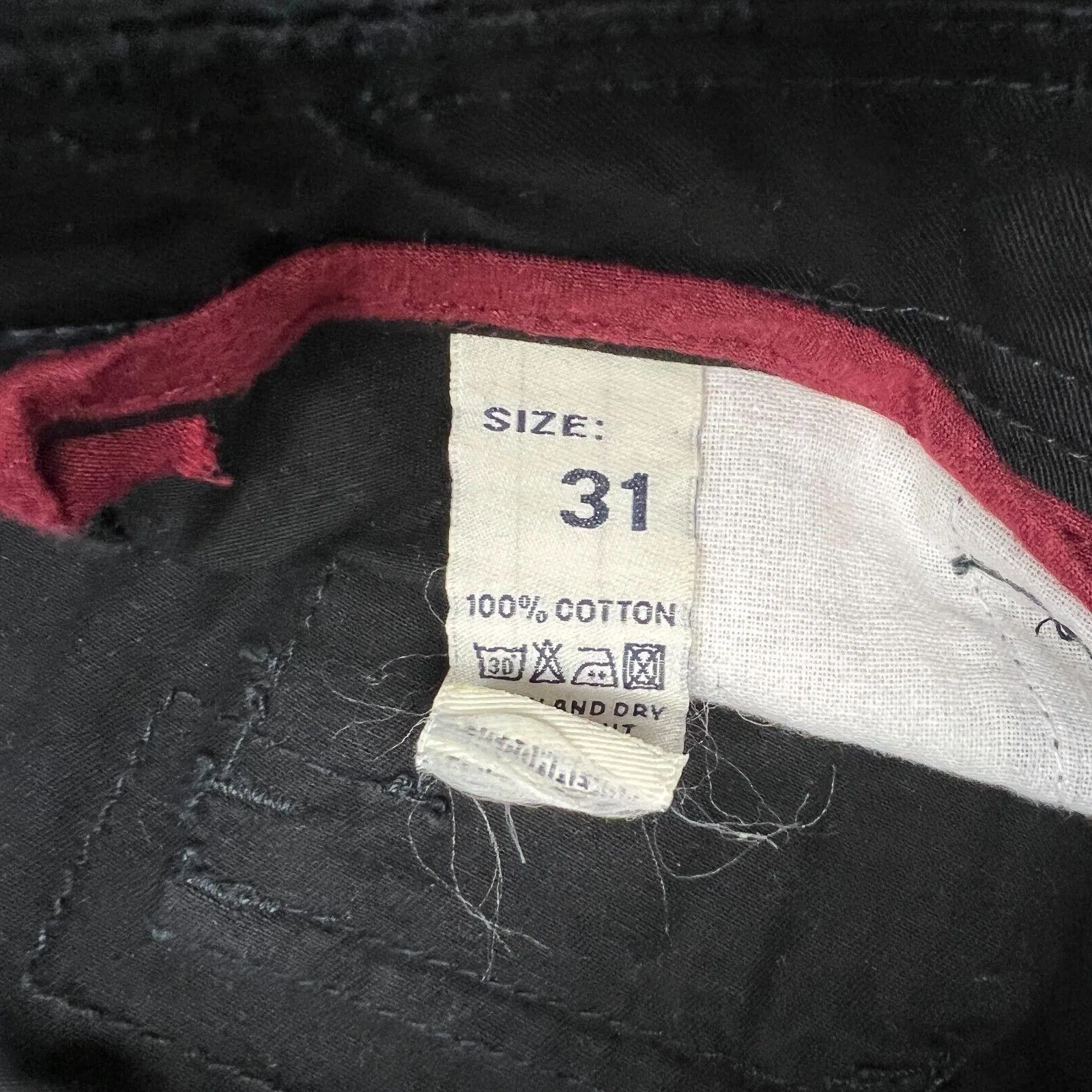Jeep Mens Black Cargo Shorts Size 31