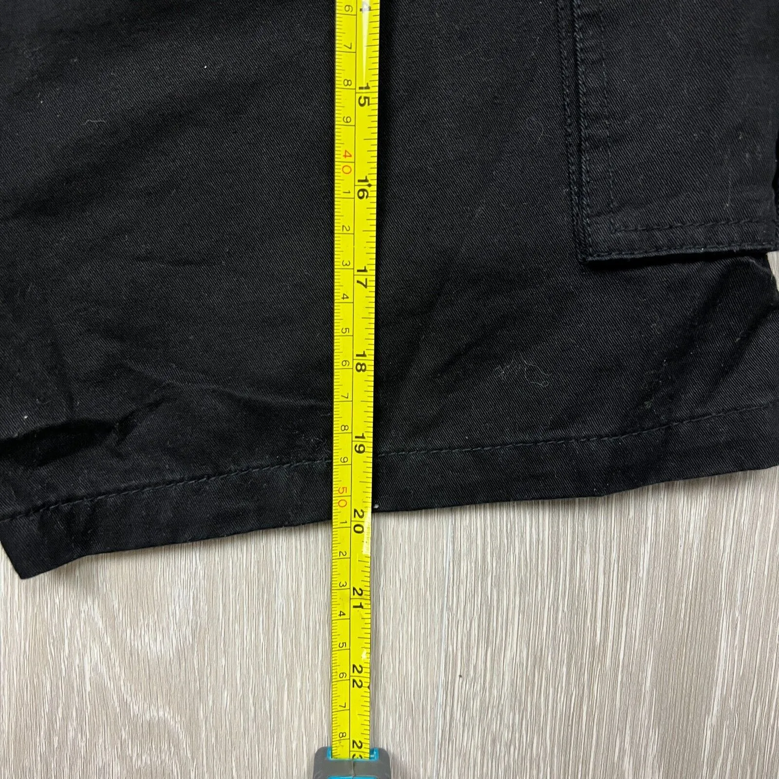 Jeep Mens Black Cargo Shorts Size 31