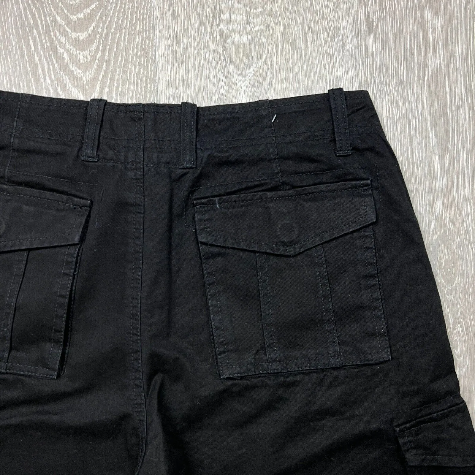 Jeep Mens Black Cargo Shorts Size 31