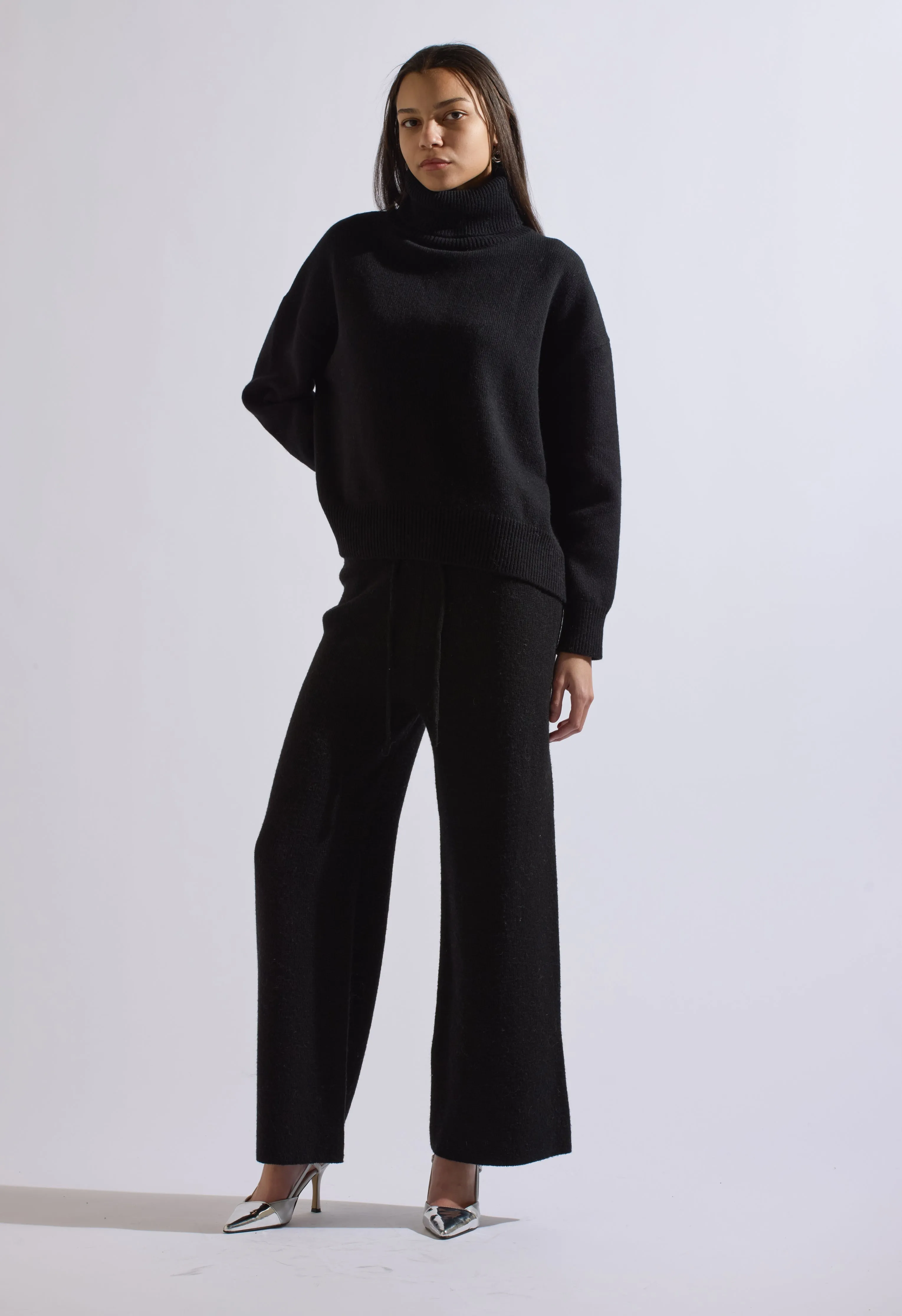 Jessie Wool Pant Black Set