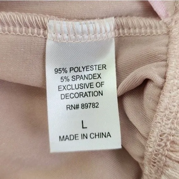 JOSIE by Natori Crushed Velvet Tank Pajama Set Women's Size Large 2 Pc Set Pink