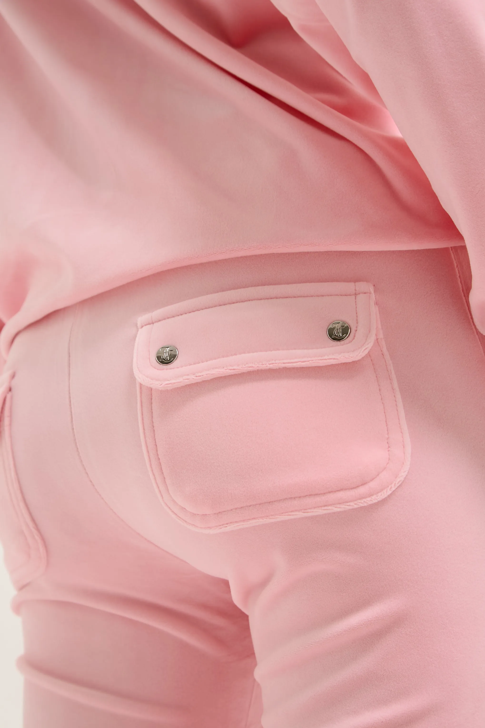 JUICY PINK CLASSIC VELOUR DEL RAY POCKETED BOTTOMS