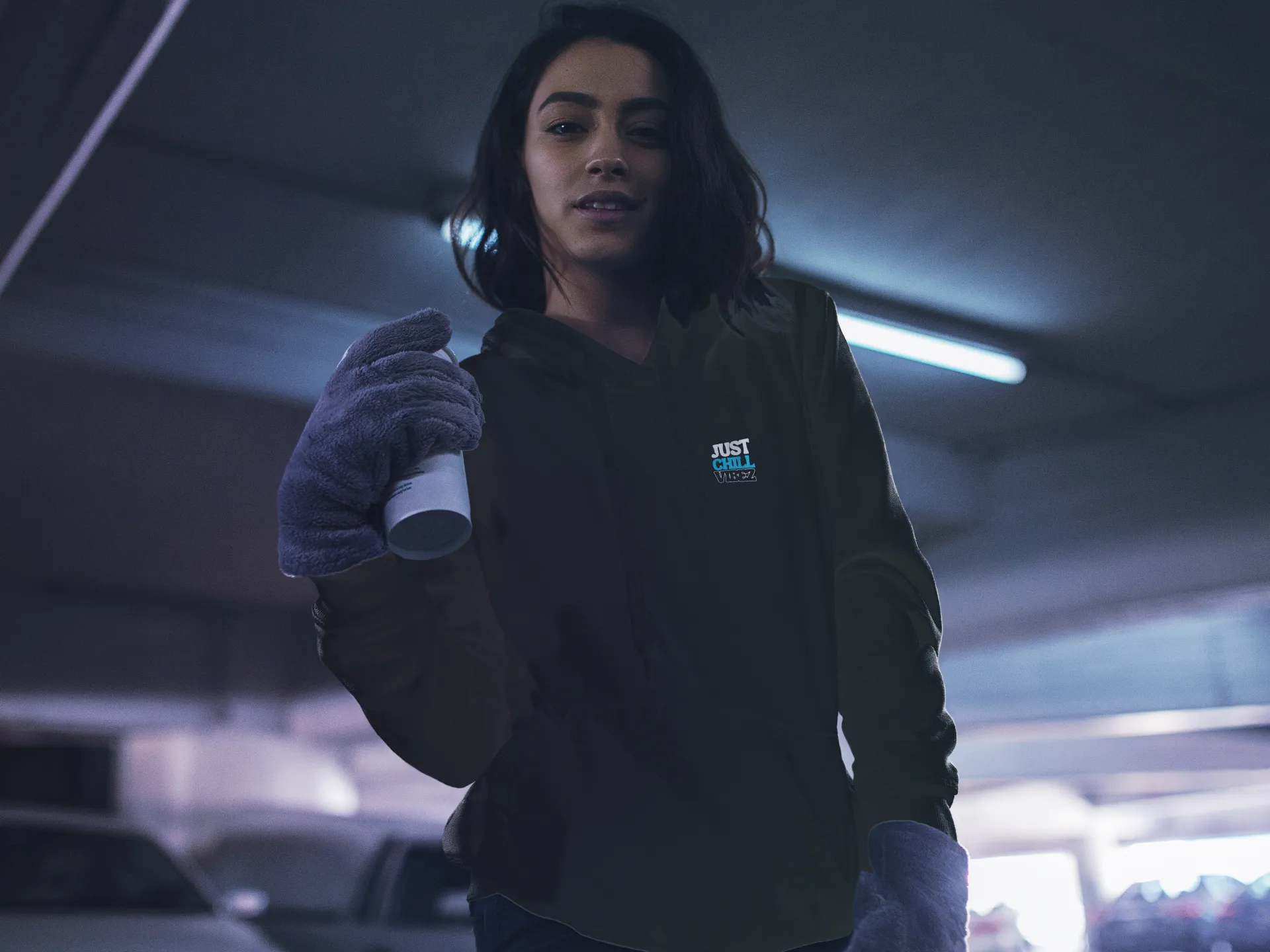 JUST CHILL VIBEZ LOGO HOODIE