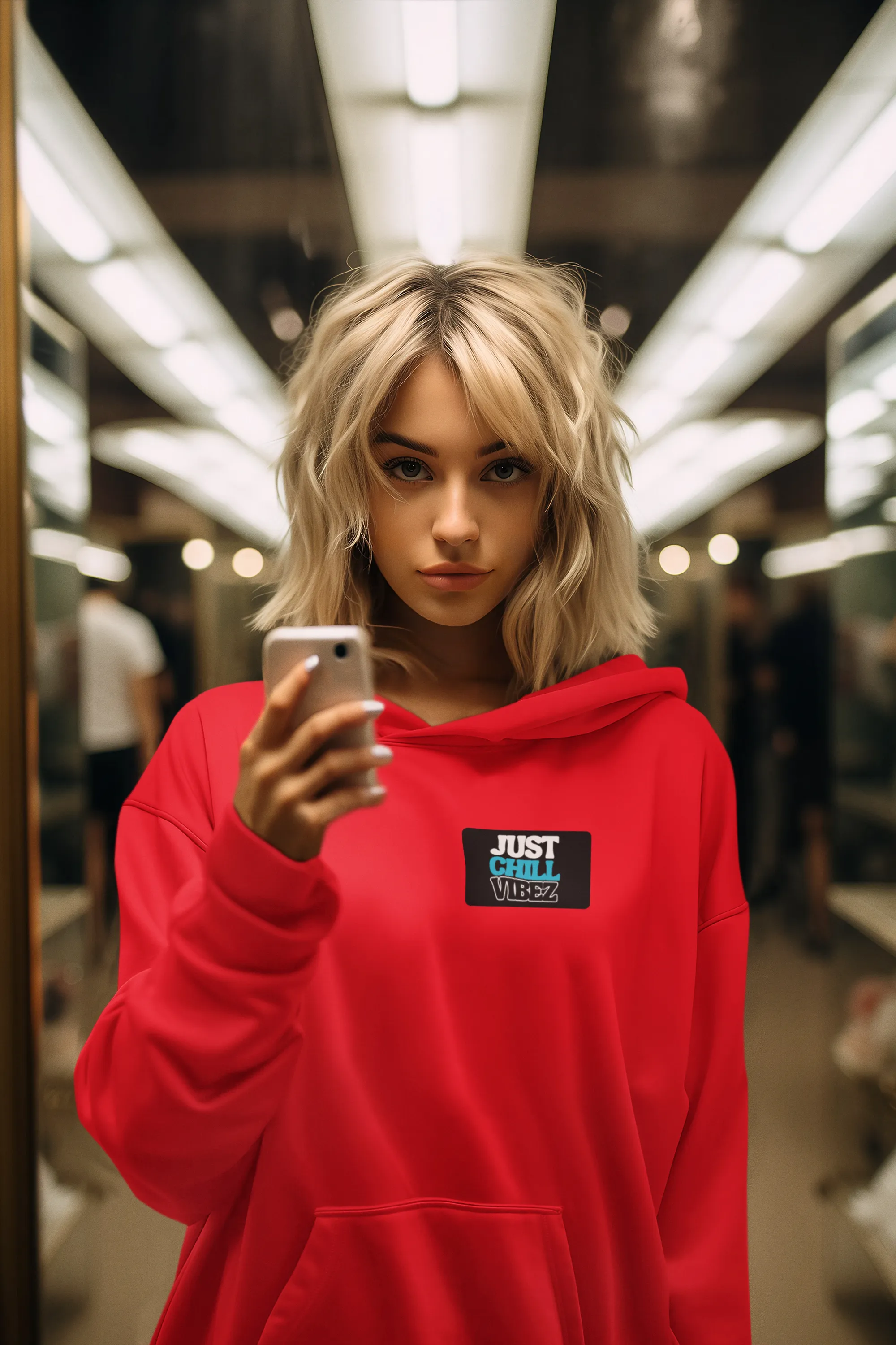 JUST CHILL VIBEZ LOGO HOODIE