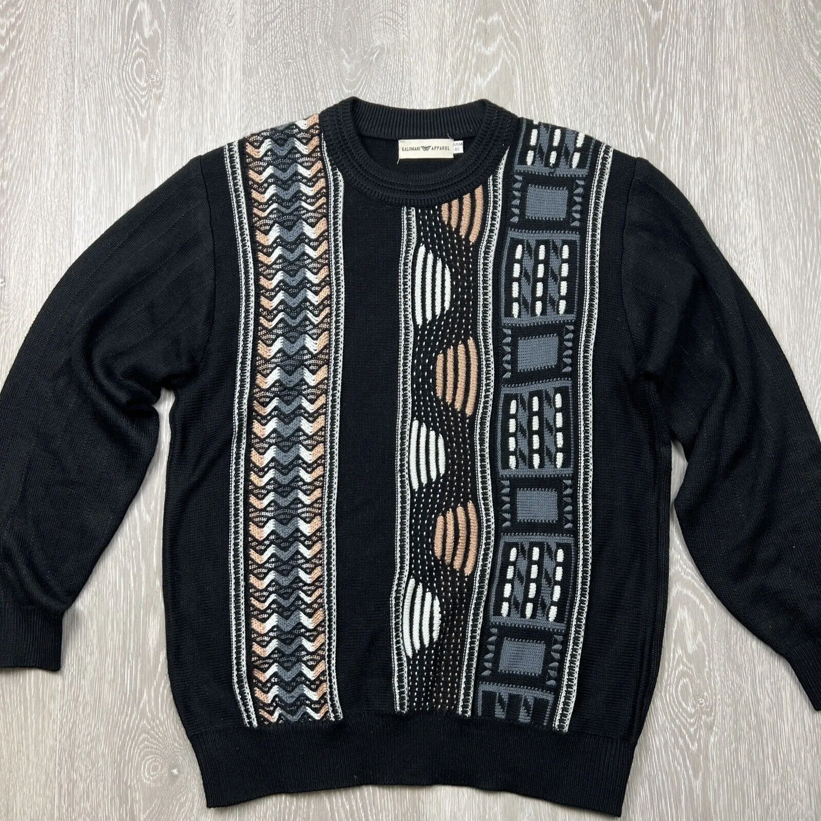Kalimantan Apparel Vintage Retro Style Pullover Cardigan Size 48 (Med approx)